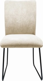 Jedálenská stolička Sephia, svetlobéžová štruktúrovaná látka