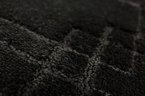 Kúpeľňový koberček Sego čierny, mozaika