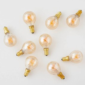 Teplá LED filamentová stmievateľná žiarovka E14, 3 W Pluto – tala