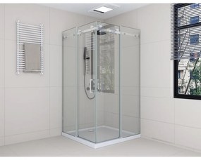 Belver Duo Sprchový kút 100x100, 195cm, 6mm, dvojdverový model