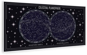 Klarstein Wonderwall Air Art Smart, infračervený ohrievač, 120 x 60 cm, 700 W, mapa oblohy
