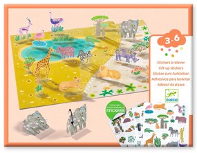 Kreatívna súprava so zdvíhacími samolepkami – 3D scény – zvieratá