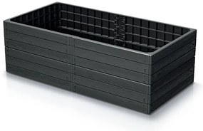 Prosperplast Vyvýšený záhon 149,2x75,6x25cm Base woody antracit