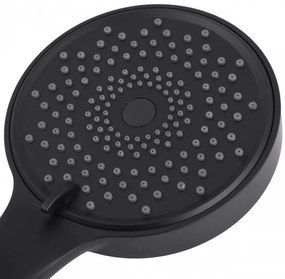 Erga Fanki, 3-funkčná ručná sprchová hlavica, čierna matná, ERG-YKA-BP.FANKI-BLK