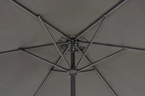 ROJAPLAST Slnečník naklápací, 3 m, sivý
