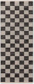 Hanse Home, Behúň Handloom 106333 Rex White Black, 80x300, čiernobiela, chodba / predsieň