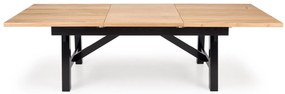 Jedálenský rozkladací stôl Fiesta 200/280 cm dub prírodný/čierny