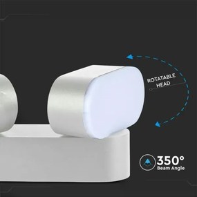 LED Vonkajšie flexibilné nástenné svietidlo 2xLED/12W/230V IP65 šedá