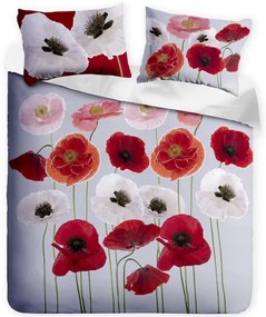 Gipetex Natural Dream 3D talianské obliečky 100% bavlna Poppies - 140x200 / 70x90 cm