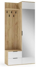 Predsieňová stena Garner, dub zlatý / biela