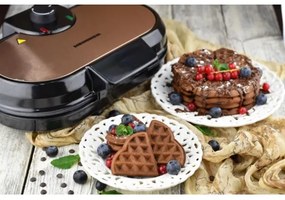 Heinner HWF-1000CR - Vaflovač 1000W/230V čierna/ružové zlato