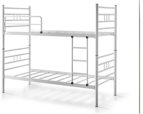 Biela poschodová detská posteľ 90x190 cm R70 – Kalune Design