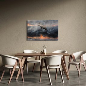 Obraz kamzíka v ohni (90x60 cm)
