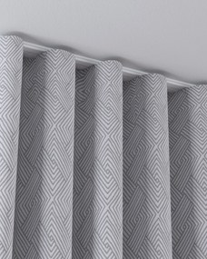 Zaves s riasením WAVE farba produktu strieborná látka zapletaná, vzorované