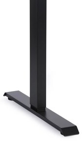 Výškovo nastaviteľný pracovný stôl do dielne, 2 motory, 1200 x 800 x 760-1230 mm, čierna podnož