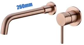 Podomietková kúpeľňová batéria B050 - farebné variácie Ružovo-zlatá 260mm