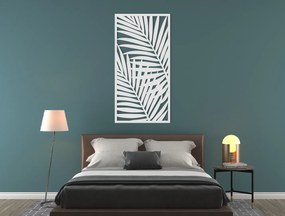 drevko 3D obraz na stenu Palmové listy Rozmer obrazu: 44,5 x 22,5 cm, Farba dekorácie: Čierna