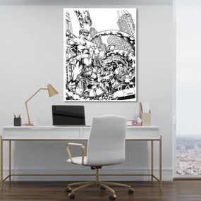 Gario Obraz na plátne Komiks s veľkými rukami - Saqman Rozmery: 40 x 60 cm