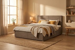 Postel FILI 120x200 cm Cappuccino S matracom