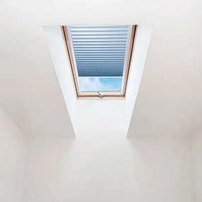 FOA Plisé roleta na strešné okná, Priesvitná, Svetlo modrá, P 017 , 20 x 50 cm
