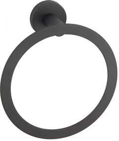 Mexen Tiber, držiak na uteráky Ring, čierna, 7050532-70