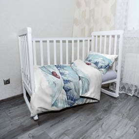 Sablio Mikroplyšové detské obliečky do postieľky Rozprávková zima - 100x135 / 40x60