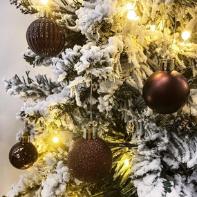 Sada vánočních baněk BOMBKI 34 ks vínová