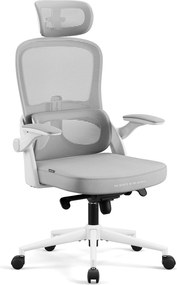 Ergonomická kancelárska stolička svetlosivá Diablo V-Light