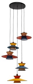 Riva visiaca lampa viacfarebná Ø87 cm