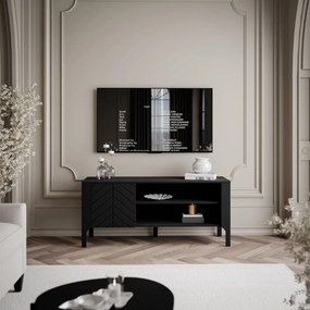 TV STOLÍK SALOME ČIERNY 135 cm