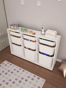 Organizér na hračky Dremonka 1 (biela). Akcia -16%. Vlastná spoľahlivá doprava až k Vám domov. 1124243
