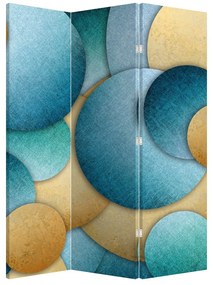 Paraván - Abstrakcia kruhy (126x170 cm)