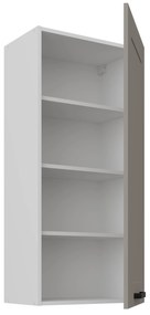 Horná kuchynská skrinka Lucid 50 G-108 1F (korpus: biela + front: mdf claygrey). Vlastná spoľahlivá doprava až k Vám domov. 1134676