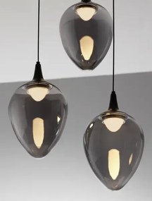 Minimalistický luster Nali 3 Čierna