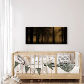 Obraz - Temný les (120x50 cm)