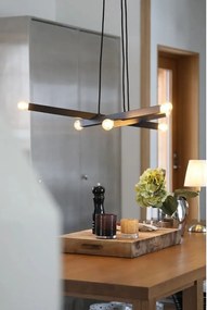 Čierne kovové závesné svietidlo Stack – Markslöjd