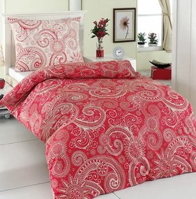 Bavlnené obliečky Sal Red 200x220/2x70x90 cm