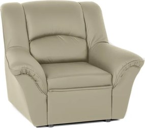Kožené kreslo Dubaj LUX, béžová (K-11)