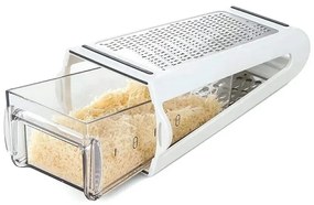 Kuchynské oceľové strúhadlo s vyberateľnou nádobou