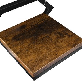 Nástenný stojan na kvety DORON RUSTIC čierny