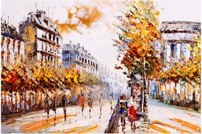 Obraz - Ulica v Paríži (90x60 cm)