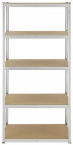 Fistar Regál 1800x1200x400 mm kovový zinkovaný 5-policový, nosnosť 875 kg