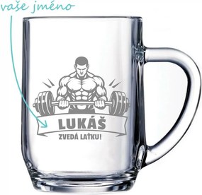 Pieskovaný polliter na pivo Zdvíha latku