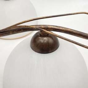 Luster na reťazi COBRA 5xE27/60W/230V bronz/patina