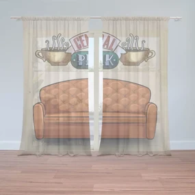 Sablio Záclony Seriál Priatelia CENTRAL PERK Gauč: 2ks 150x250cm
