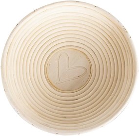 Orion Ošatka rattan okrúhla Srdce pr. 21 cm