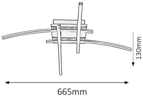 Rabalux 2503 - LED Stropné svietidlo ALEXIS 4xLED/6W