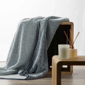 Kvalitná deka so štruktúrou barančeka - modrá Šírka: 70 cm | Dĺžka: 160 cm
