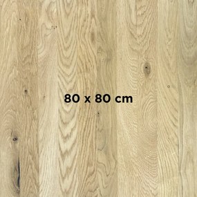 DUBLINO OAK STANDART 40 MM - MASÍVNA STOLOVÁ DOSKA 80 x 80 cm