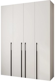 Šatníková skriňa 180 cm Carmela 40-3 (biela + čierna). Akcia -20%. Vlastná spoľahlivá doprava až k Vám domov. 1126621
